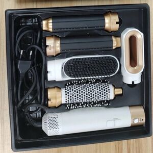 Gold and Black Hair Styling Tool Set